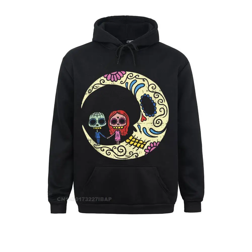 Sugar Skull Couple Shirt Moon Matching Cinco De Mayo Hoodie High Quality Men Sweatshirts Simple Style Hoodies High Street Hoods