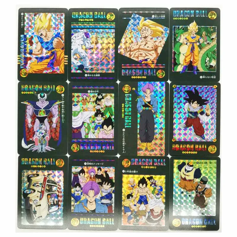 54pcs/set Dragon Ball Z GT Stormy Situation No.5 Super Saiyan Heroes Battle Card Instinct Goku Vegeta Game Collection Cards