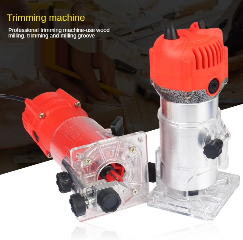 300W 220V ไม้ไฟฟ้า Trimmer Woodworking ไม้ไฟฟ้า Trimmer ไม้ลามิเนตเตอร์ Edge ช่างประกอบชุด