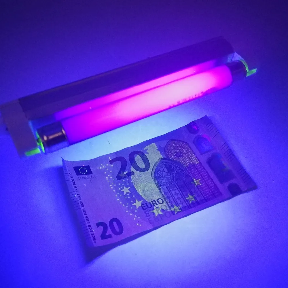 365nm Black Light Ultraviolet Lamp UVA Fluorescence Detection Money Detect Verify Tube Purple Light T8 4w 6w 8w 10w 15w