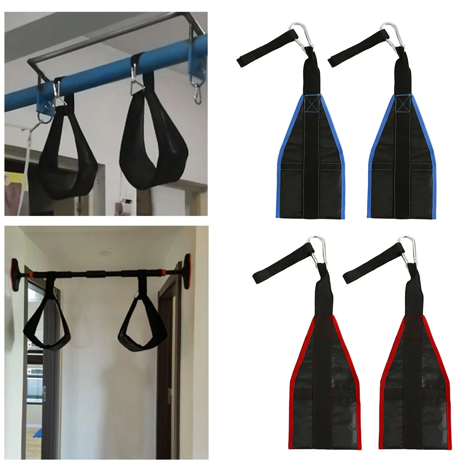 Fitness Ab Straps Bar Attachment Stomach Fitness Chinning Bar Trainer Equipment Hanging Ab Straps for Muscle Training Men Home