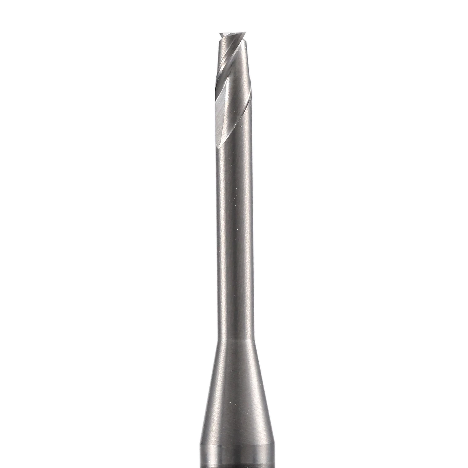NM-2EP de acero de tungsteno para fresadora cnc, herramientas de corte con revestimiento de cuello largo cuadrado, 2 ranuras, para aleación de cobre y aluminio