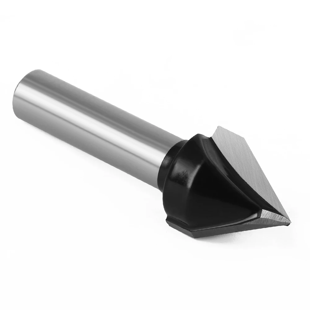 Ferramentas de madeira Router Bit, Straight End Mill Trimmer, Limpeza Flush Trim Canto Redondo Código, Box Bits, 8mm Shank, 60, 1Pc