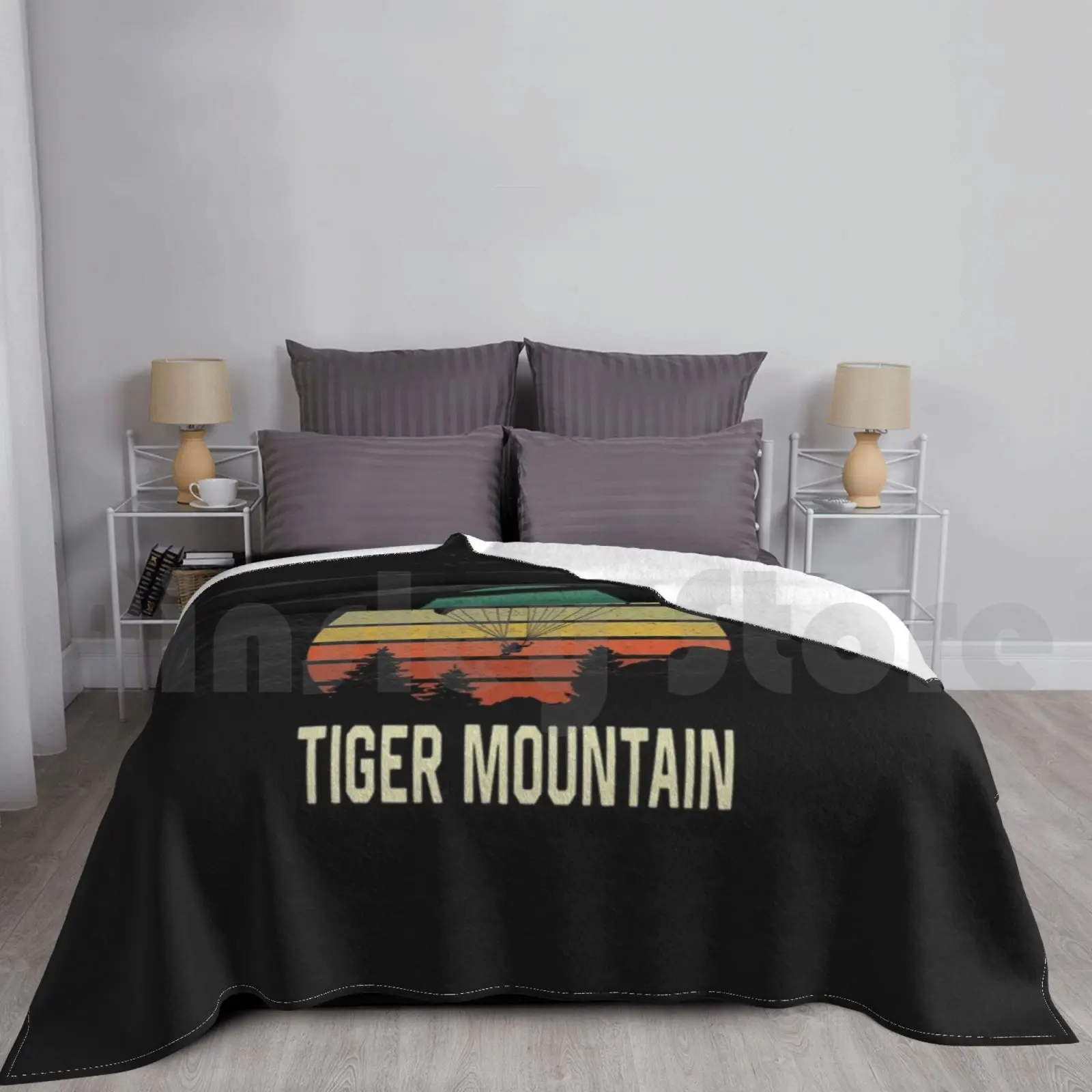 Tiger Mountain Paragliding Hanggliding Shirt Glider Retro Soaring Blanket Fashion Custom Tiger Mountain Tiger