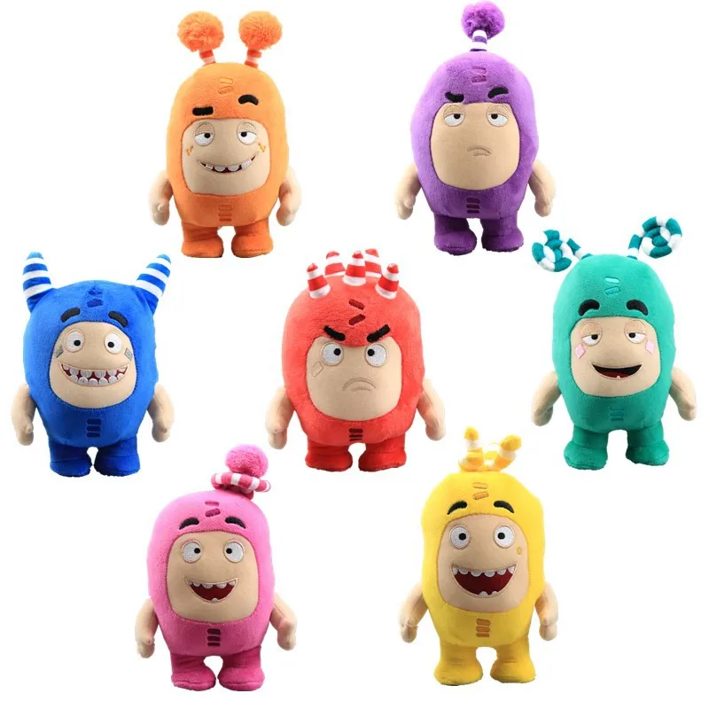 7 Styles 1pcs 18cm Animation Oddbods Plush Toys Dolls Treasure Of Soldiers Soft Stuffed Toys for Children Kids Gifs