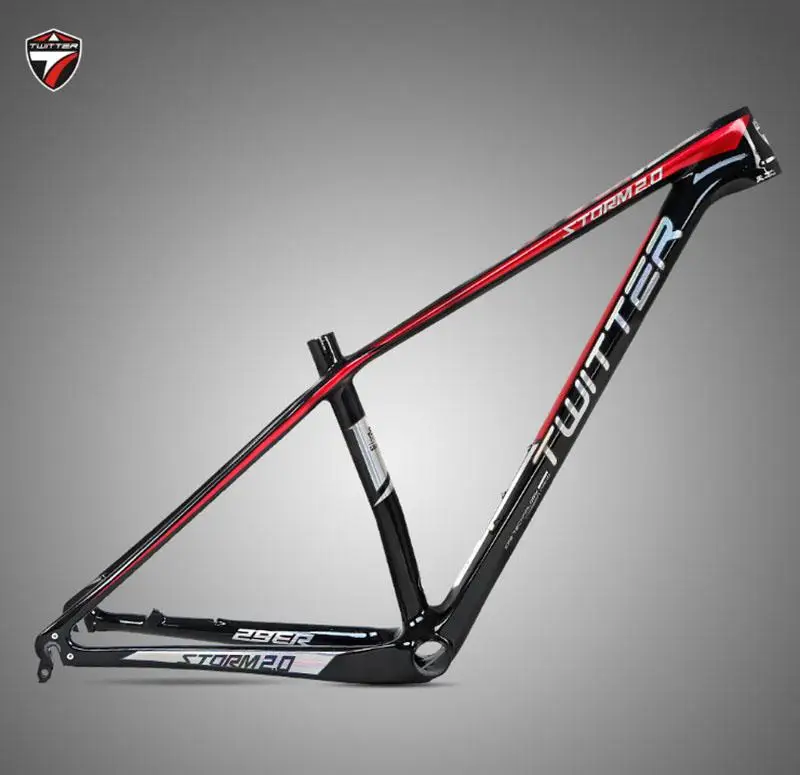 MTB Carbon Frame with Quick Release Type, Tapered Tube, 27.5x15 in, 17 in, 29*15 in, 17 in, 19 in, XC Bike, BB92 EPS, 27.5*15 in