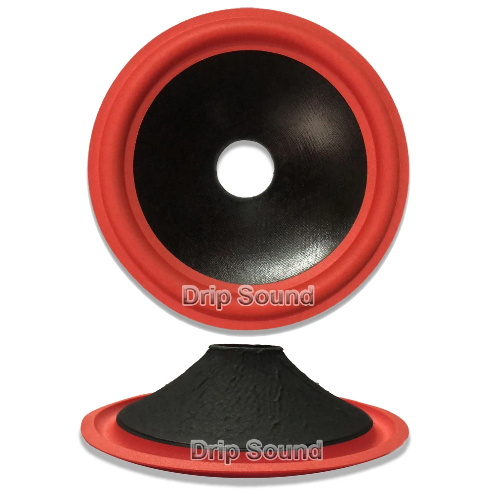 10 "นิ้วขอบโฟม Drup กรวยกระดาษอ่างล้างหน้าไดอะแฟรมแบบสั่นวูฟเฟอร์อะไหล่ซ่อม OD245mm/9.65" ID49.5mm/1.95"