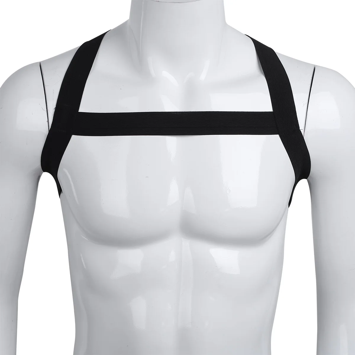 Harness Men Sexy Clubwear Shoulder Straps X-Shape Back Elastic Shoulder Chest Muscle Harness Belt Punk Costume Strap Lingerie