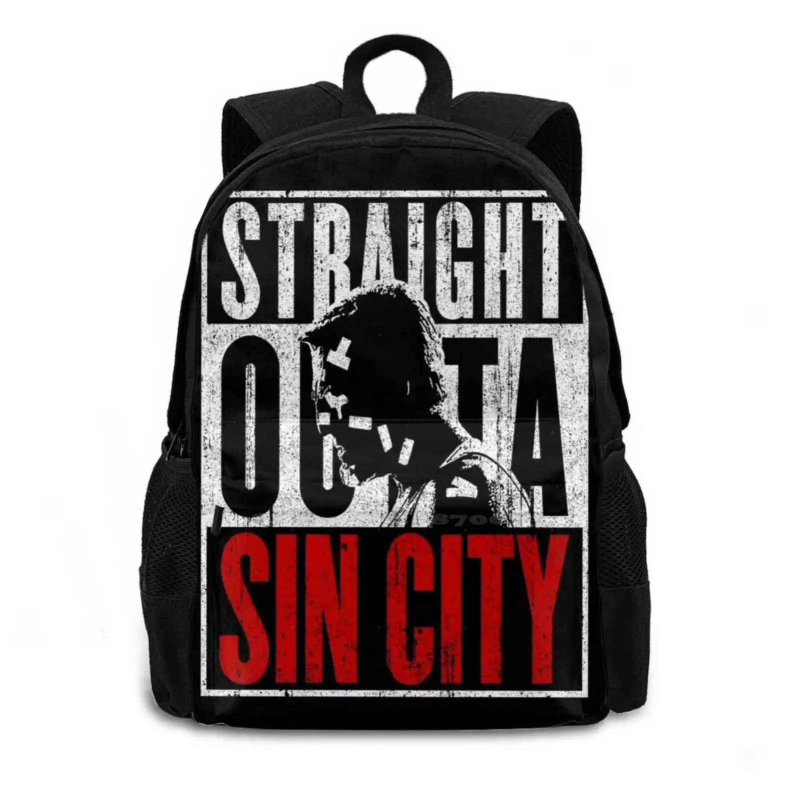 Straight Outta Sin City ( Variant ) School Bags For Teenage Girls Laptop Travel Bags Comics Dame Clive Owen Basin City Mickey