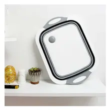 Foldable Kitchen Cutting Board with Colanders #5
