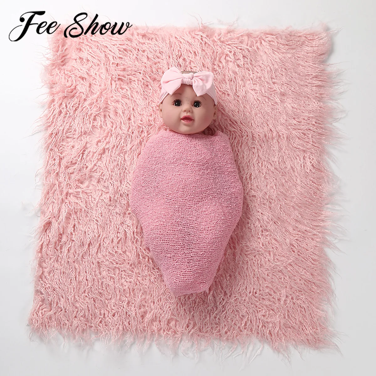 Newborn Baby Photography Props Wraps Swaddle+Blanket +Headband Infant Baby Studio Photo Shooting Fotografia Posing Accessories