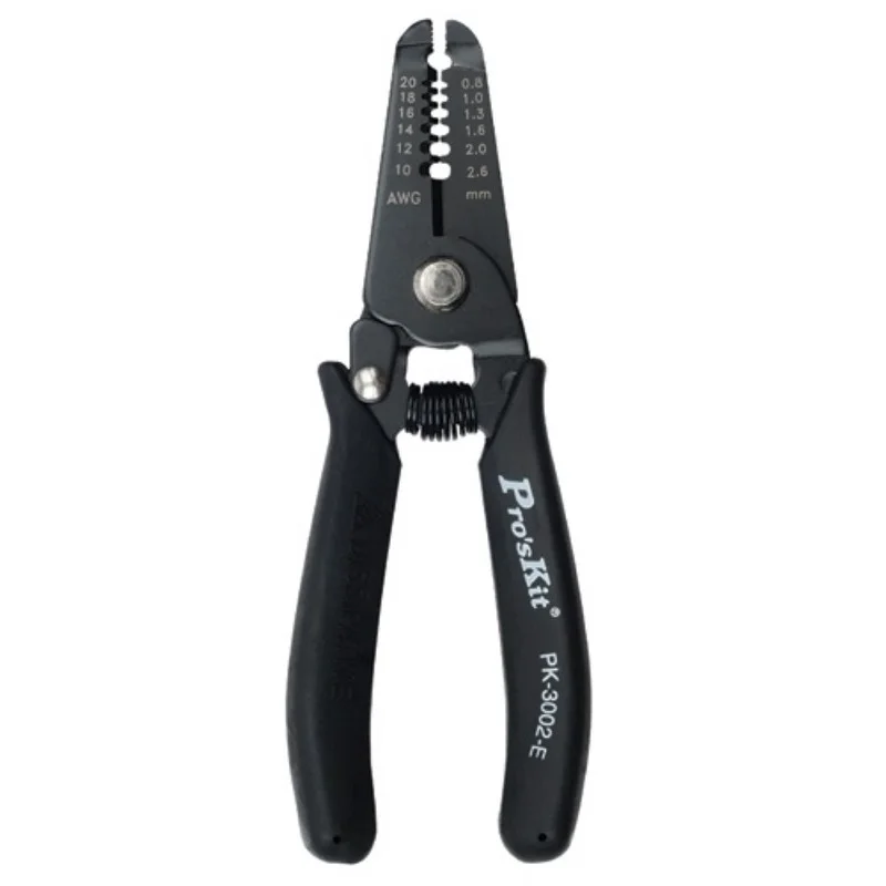 Pro'sKit 1PK-3002E Pelacables de línea electrónica multifunción antiestática con mango conductor, cortador, herramientas de corte