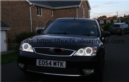 HochiTech Eexcellent milk white cotton cover SMD angel eyes  ring kit daytime light DRL for FORD Mondeo MK3 2001 - 2007