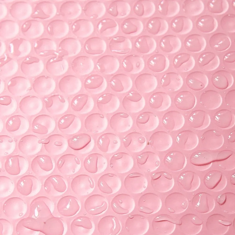 50 PCS Bulk Custom LOGO Printed Biodegradable Shipping Bag Light Pink Bubble Mailer Courier Packaging Padded Envelope