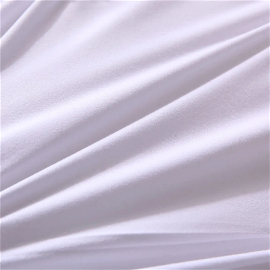 Luxury Bedding Set Solid Color Pinch Pleat Art Work Duvet Cover With Pillowcases White Grey Bed Covers Queen King Size 3pcs