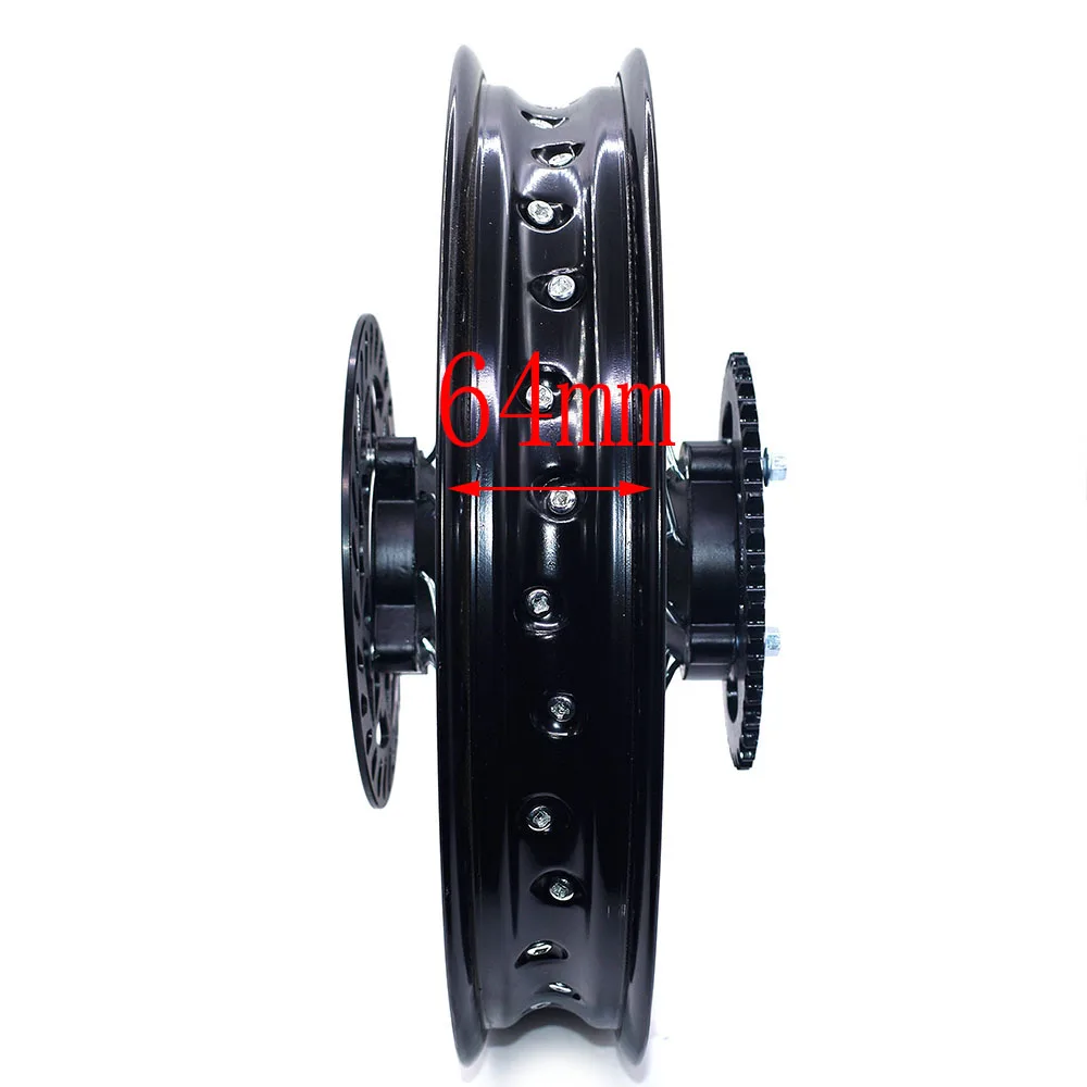 Rear Rims 14 inch Aluminum Alloy Plate Wheel Rims with disc brake sprocket 1.85x14\