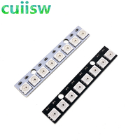8*1Bit 8 Bits WS2812 WS 2811 5050 RGB LED Lamp Panel Module 5V 8-Bit Rainbow LED Precise Light For Arduino 8 channel Lights