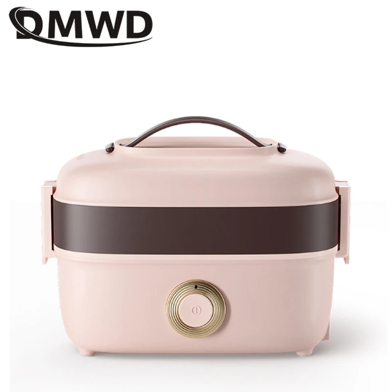 Fast Heating Food Steamer Egg Boiler Electric Rice cooker Insulation Portable Lunch Box 2 layer stainless steel Food Container