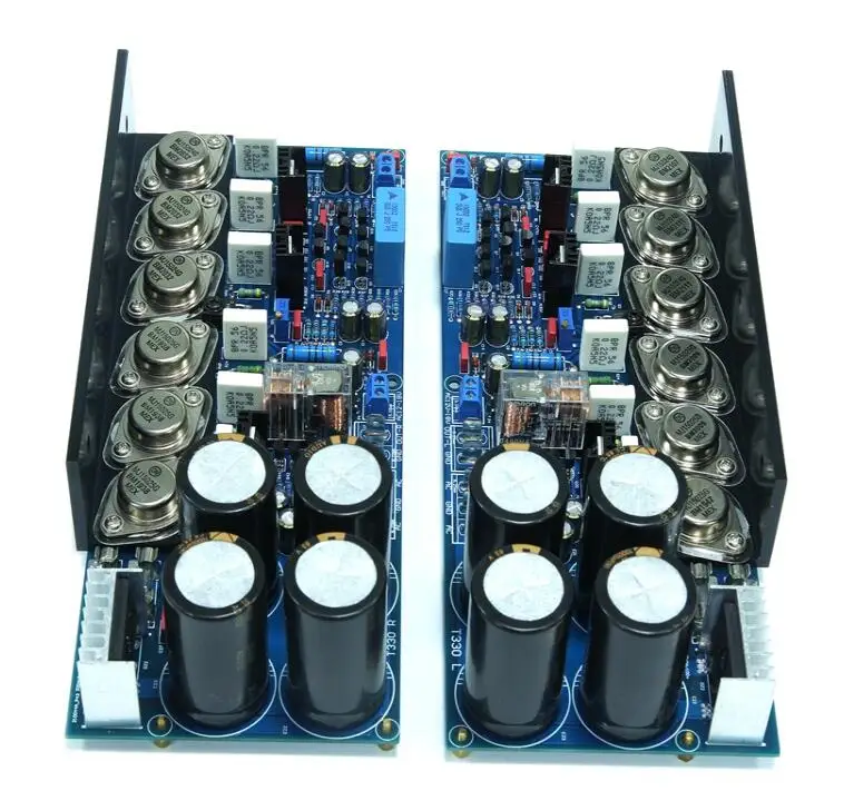 T330 high power hifi fever Gold sealed transistor post power amplifier board with rectifier circuit Adjustable pure class A