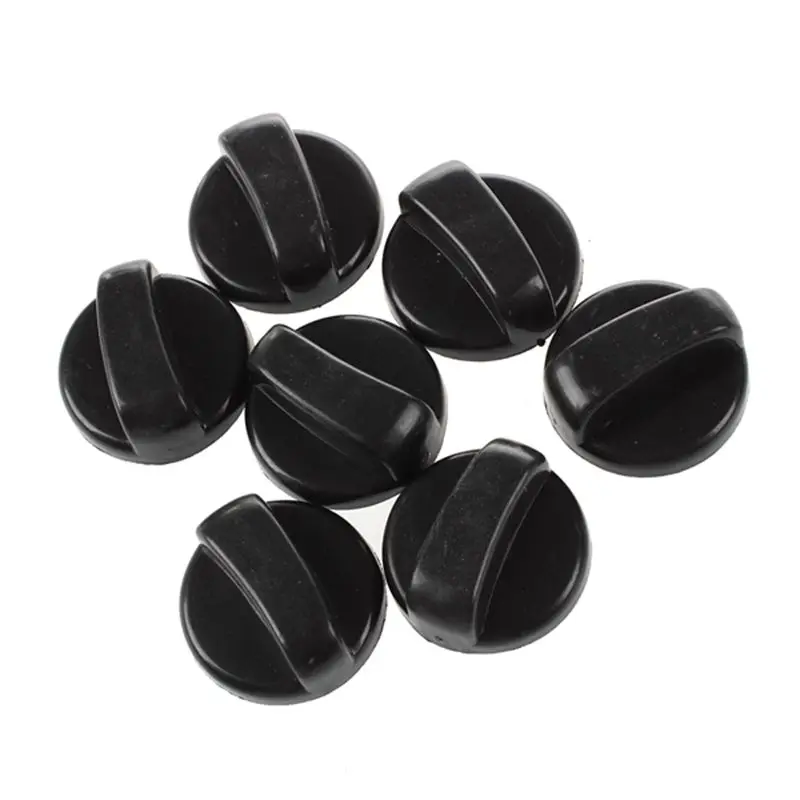 7 pcs. 8mm hole black gas stove cooker rotary switch knobs for the kitchen