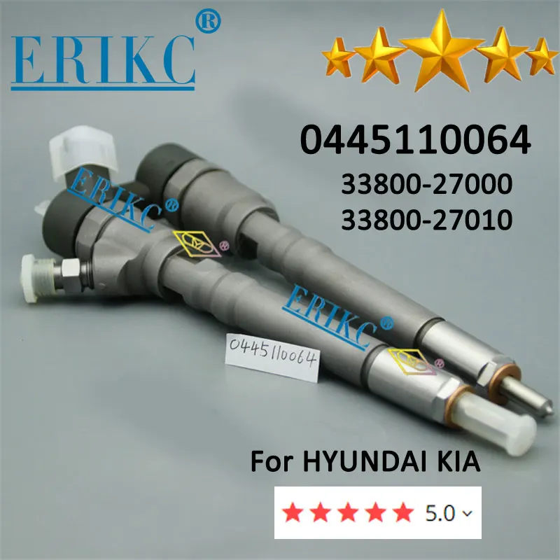 

ERIKC 0445 110 064 Genuine Diesel Injector 33800 27000 Injector 0 445 110 064 for Hyundai Kia 33800-27000 33800-27010 0445110064