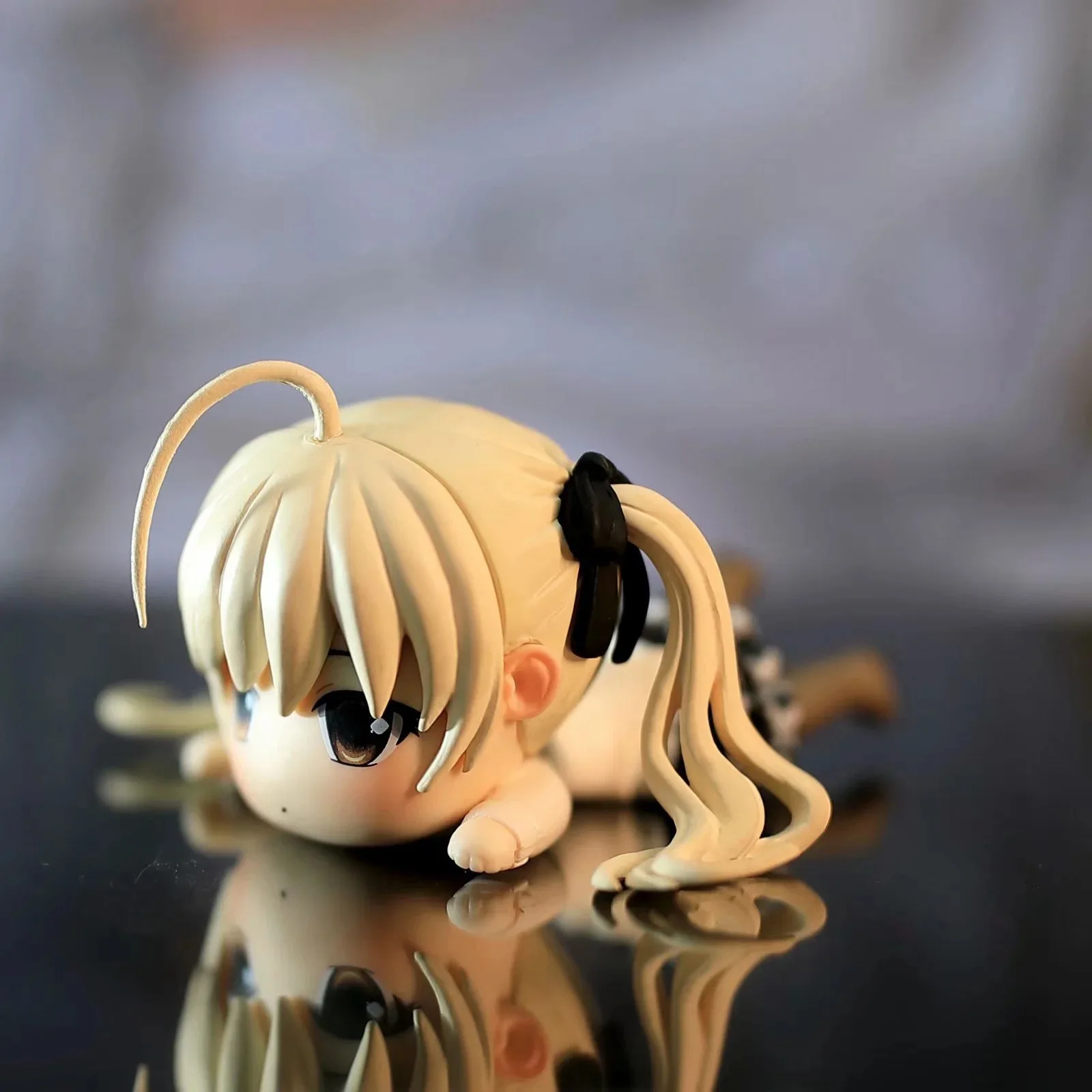 Anime Yosuga no Sora Kasugano Sora Lying Ver. Girls PVC Action Figure Model Car decoration Toys 3cm image 2