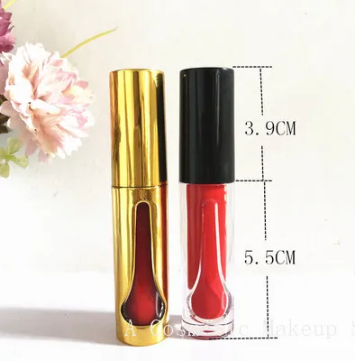 10/30/50PCS Bottiglia Lip Gloss Lip Smalto Tubo Vuoto Nero Oro Argento Lipgloss Tubo di Materiale di Imballaggio di trucco FAI DA TE Lip Smalto