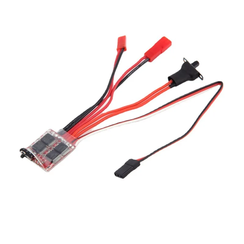 30A 20A 10A ESC Motor Speed RC ESC 2KHz Forward Reverse Brush Brake RC 2S for Controller Boat Car Prototank Top Regulator