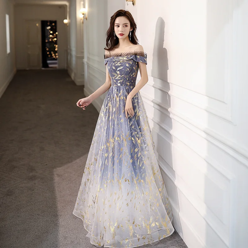 Off Shoulder Chinese Oriental Full Length Wedding Women Sexy Cheongsam Evening Dress Elegant Princess Dresses Modern Qipao