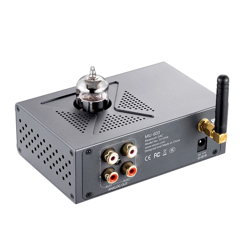 xDuoo MU603 Tube Preamplifier MU-603 HIFI desktop Bluetooth 5.1 receiver decoder DAC ES9018K2M  AMP