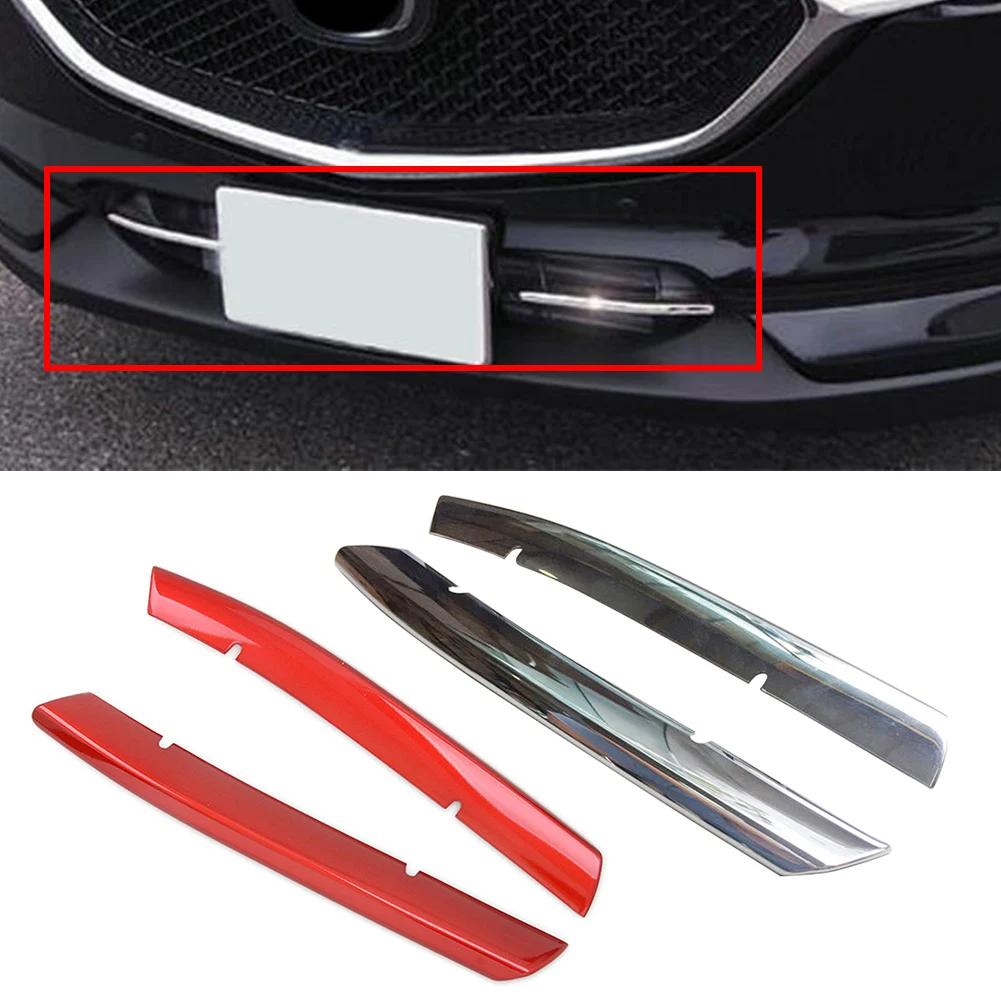 CX5 2017-2020 Car Front Racing Grille Grill Around Cover Trim For Mazda CX-5 2017 2018 2019 2020