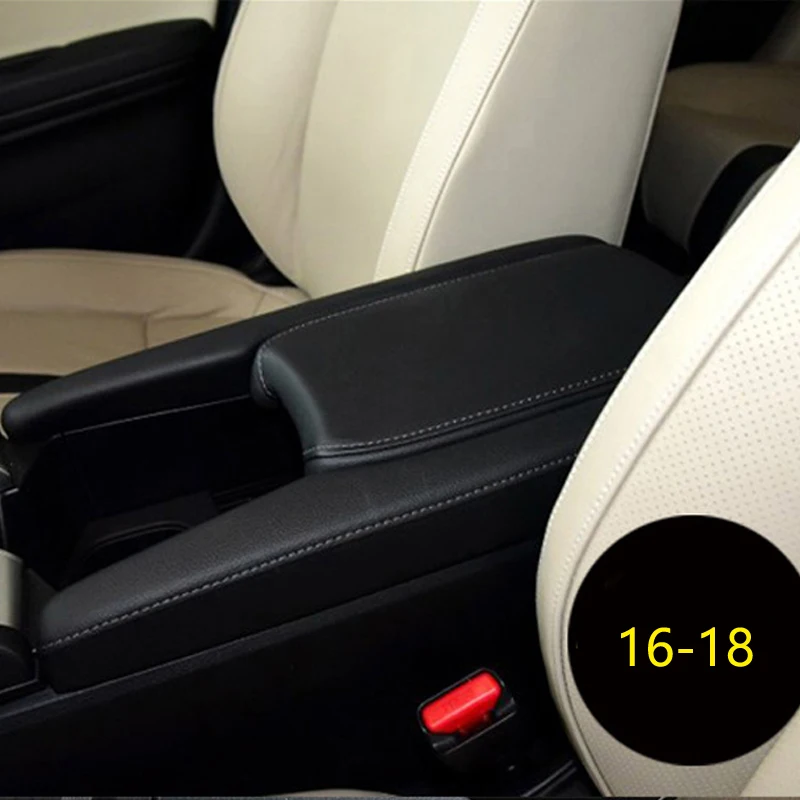 3pcs For Honda Civic 10th Gen 2016 2017 2018 Car Center Console Lid Armrest Box Microfiber Leather Protection Cover