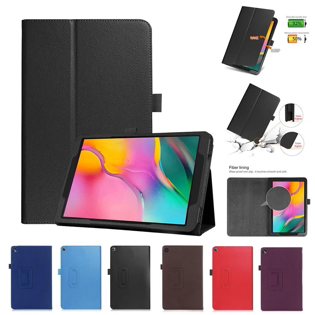 Tablet Case For Samsung Galaxy Tab A 10.1 2019 PU Leather Smart Sleep wake Tablet Trifold Stand Cover Sleeve for SM-T510/T515