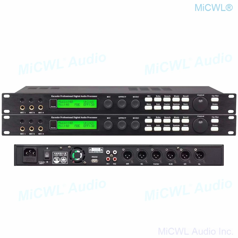 KX200 Chuyên Nghiệp Micro Âm Thanh Âm Thanh Hiệu Ứng Kỹ Thuật Số Bộ Xử Lý Bộ Điều Khiển Hệ Thống Thiết Bị Effector 3 Mic Kênh