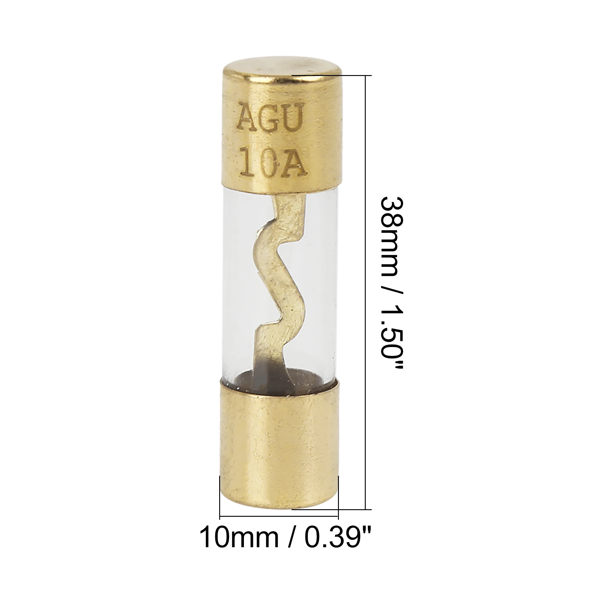 X Autohaux 4 6 8 Gauge AGU Fuse with AWG In-Line Holder 10A 15A 20A 30A 40A 50A 60A 70A 80A 100A  for Car Audio System 32V