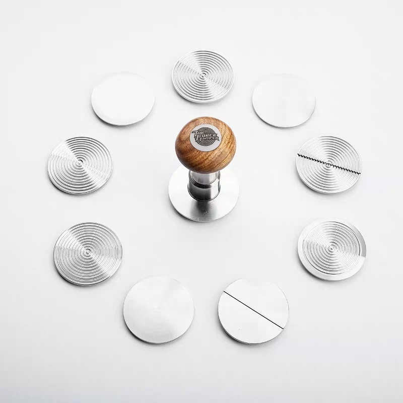 The base of The force tamper parts D-ripple/flat/waffle base 58.5mm the force tamper holder