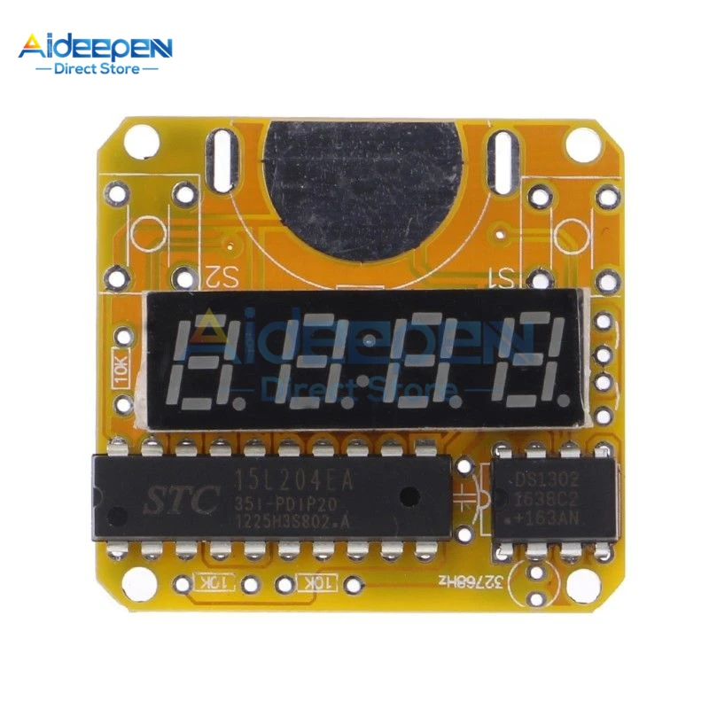 DC 3V LED Digital Watch Electronic Clock DIY Kit With Transparent Cover Smart Electronic Single-chip High Quality 100% Brand New