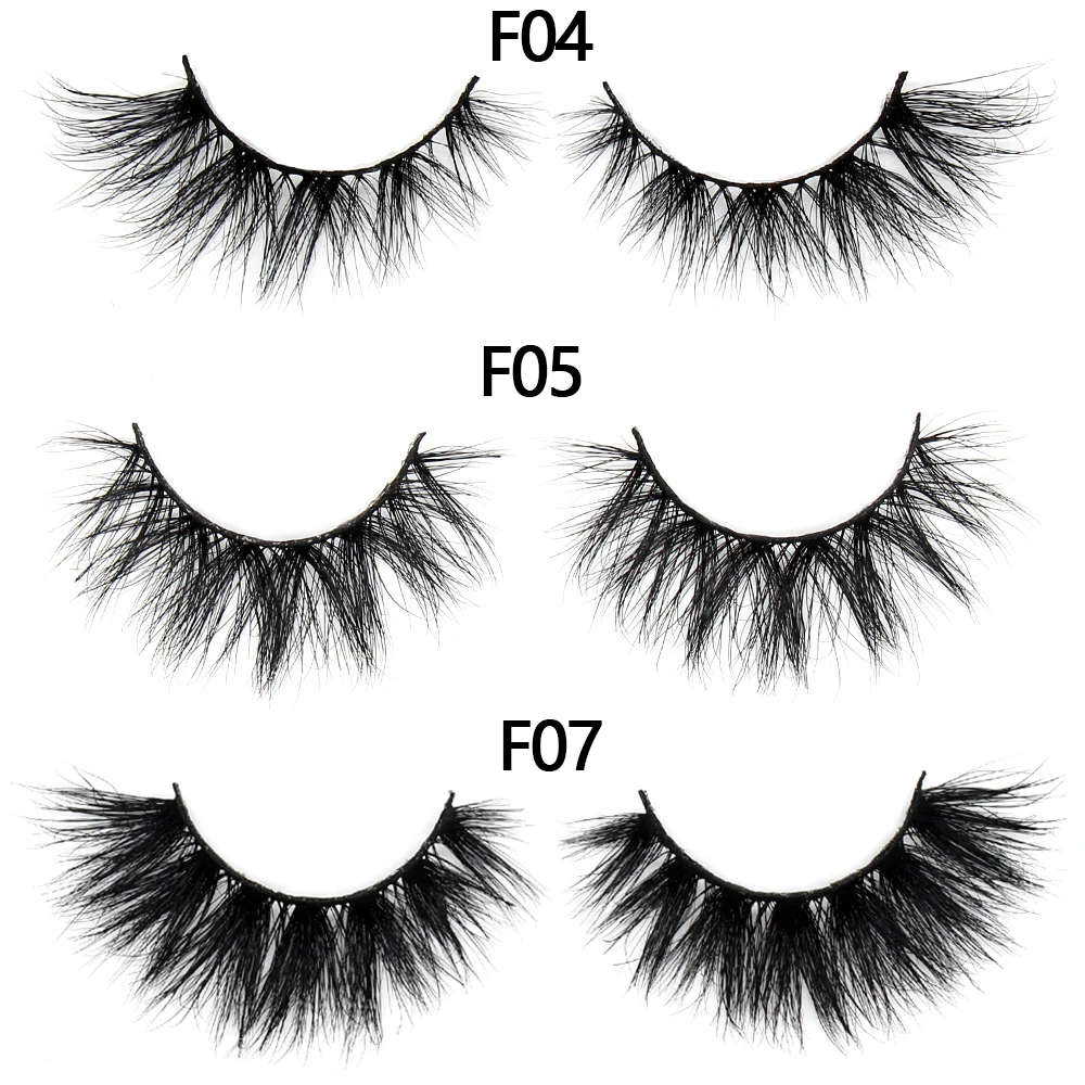 FOXESJI Nerz-Wimpern Flauschige Dramatische Wispy Kreuz-Falsche Wimpern Streifenwimpern Verlängerung Natürliche Weiche 3D Nerz-Wimpern Make-up – Detail 14