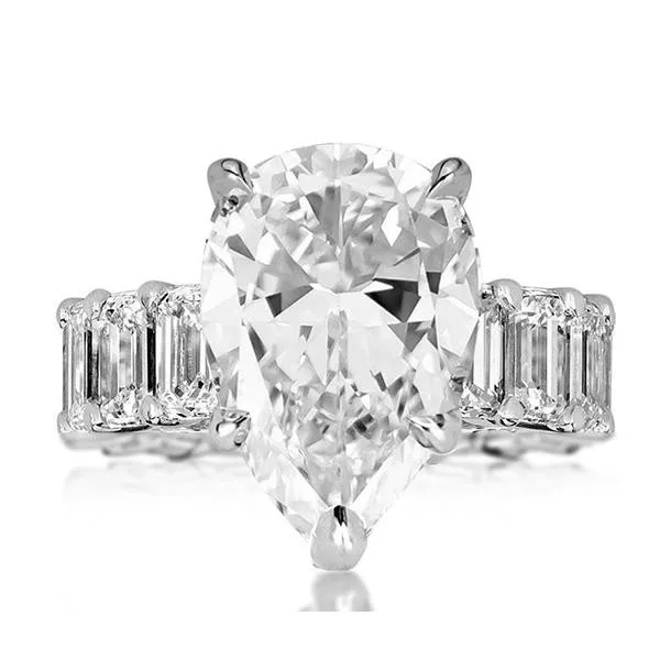 Vintage Water Drop 8ct Lab Diamond Ring 925 sterling silver Jewelry Engagement Wedding band Rings for Women Bridal Party Gift