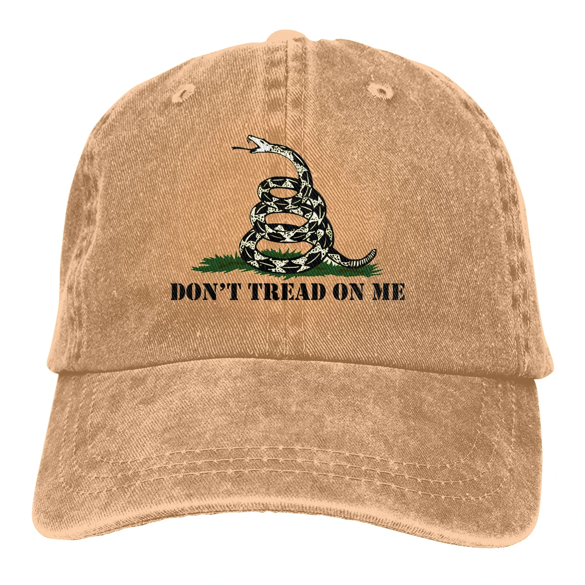 Adjustable Solid Color Baseball Cap Republican Conservative Gifts Washed Cotton Don't Tread On Me USA Sports Woman Hat