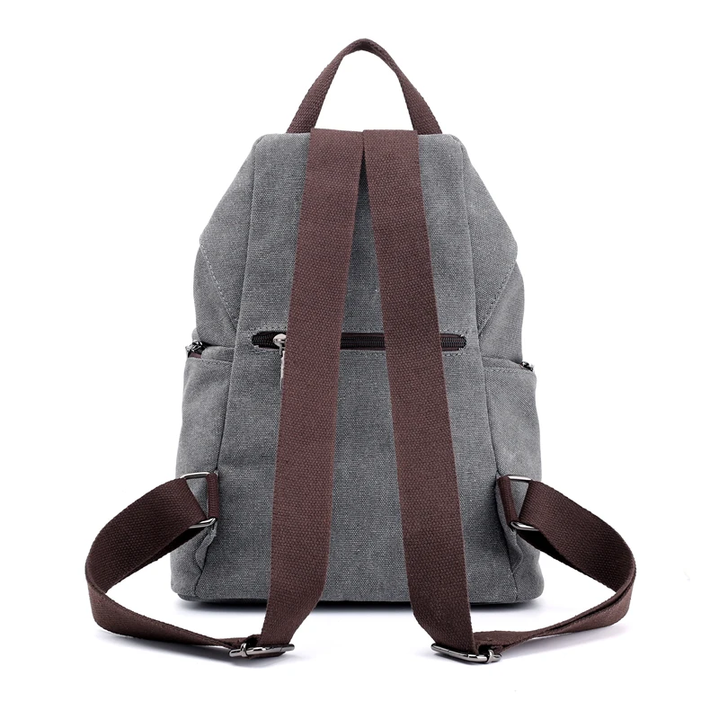 Fashion Canvas Female Backpack Multifuction Casual Backpack For Teenager Girls 2024 New Summer Women Large Capacity Shoulder Bag