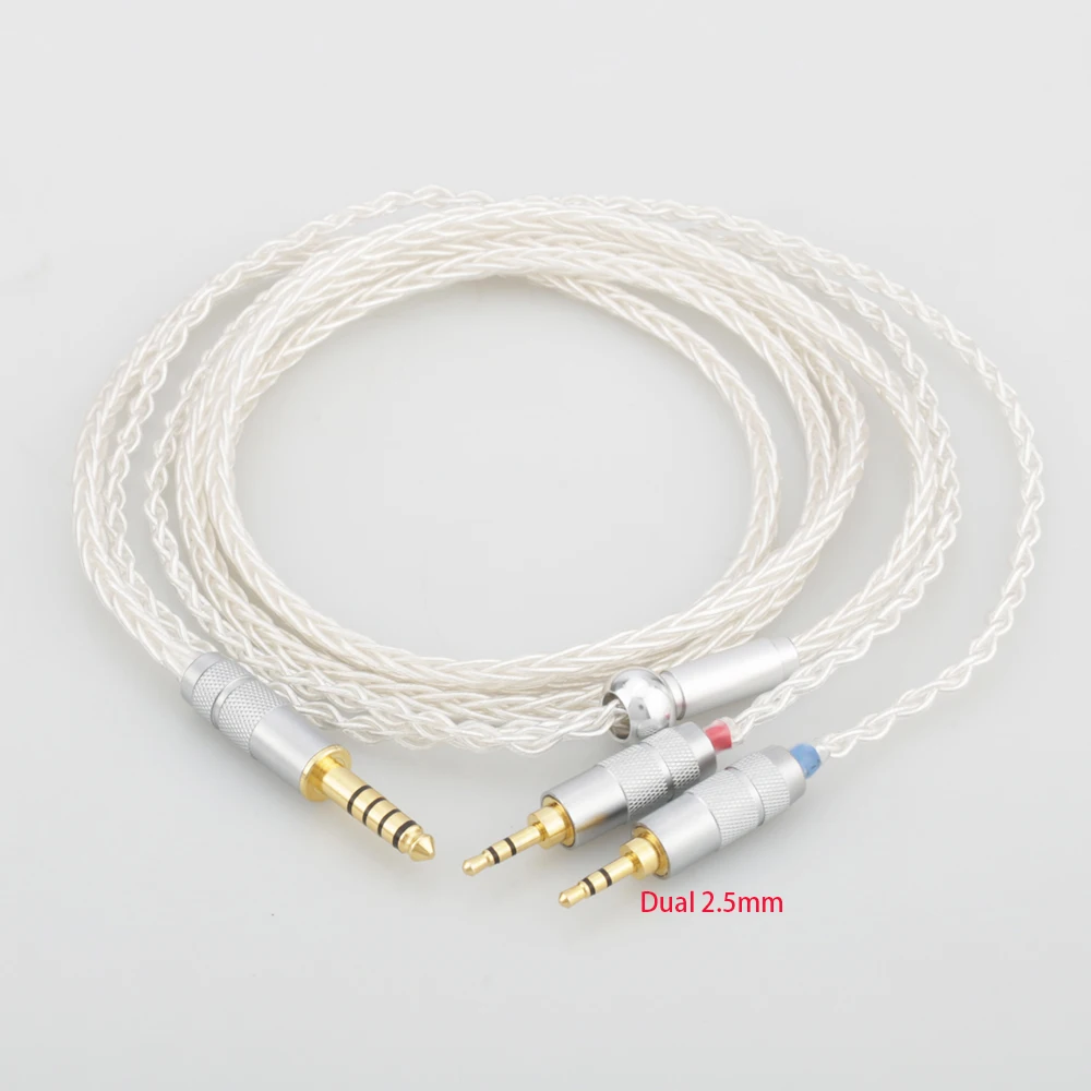 HIFI Headphone Upgrade Cable 3.5mm/4.4mm Balanced to Dual 2.5mm Male for Hifiman HE400S HE-400I HE-400i HE560 Dual 2.5mm Version