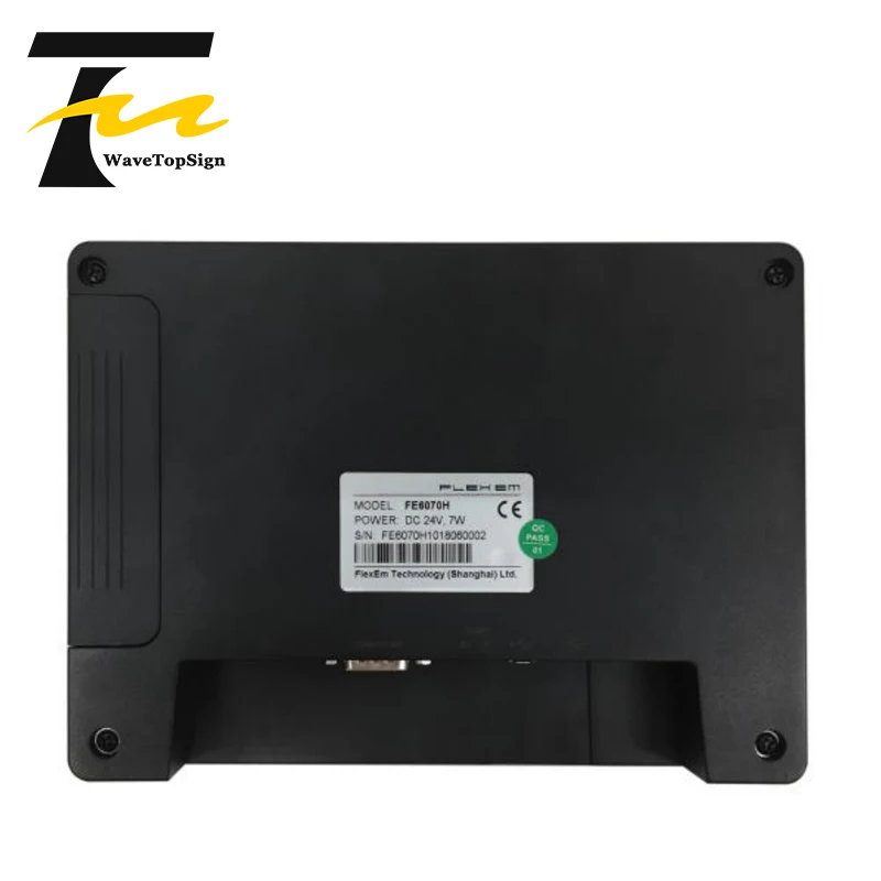 FLEXEM FE6070H 7-дюймовый HMI IIoT поддерживает модуль расширения FLink IIoT, высокое разрешение, высокая яркость, полный вид