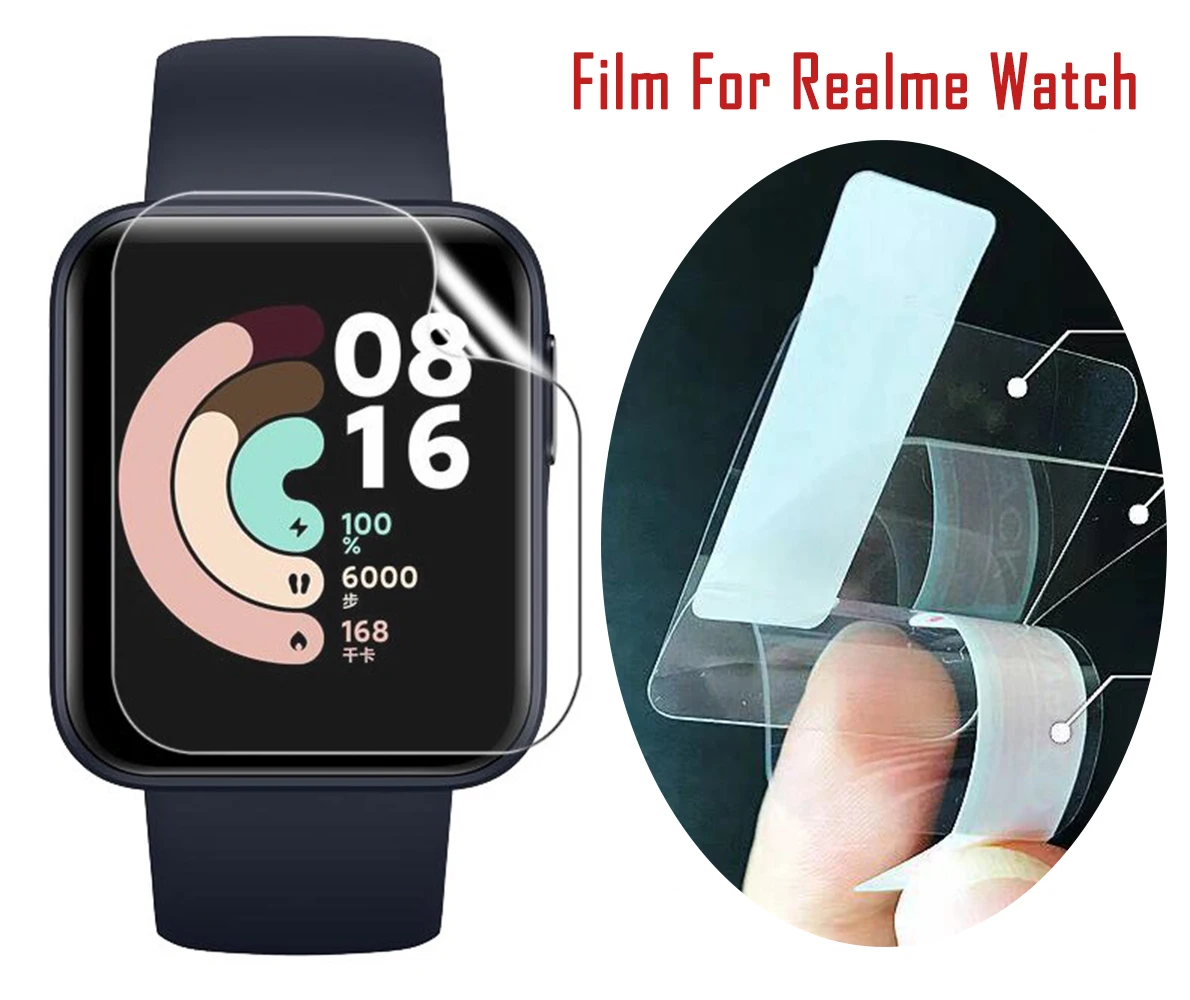 Hydrogel Film For Realme Watch HD Clear Full Easy to Install Dustproof Screen Protector Films New