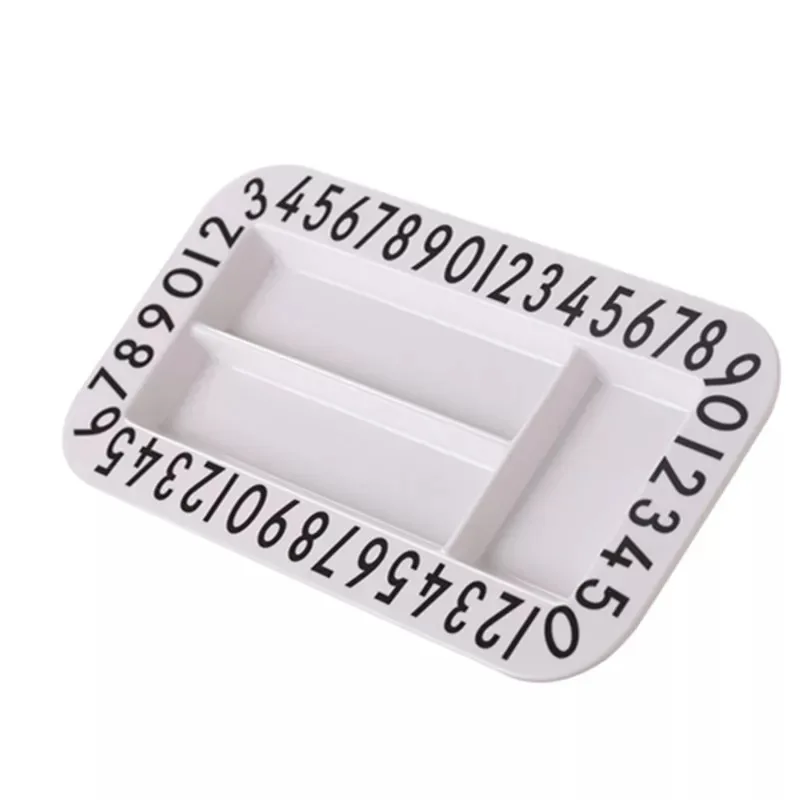 Ins Scandinavian Children's Alphabet Baby Anti-fall Auxiliary Food Training Tableware Deep Platter Shallow Number