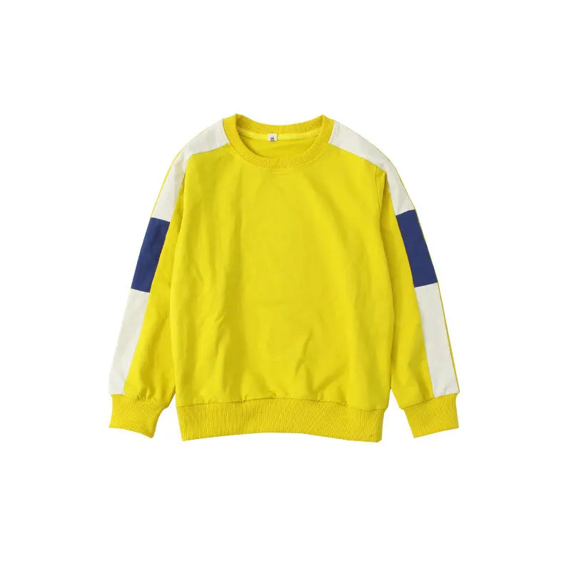 Primavera niños sudadera de algodón adolescente 3 colores deporte Tops otoño nuevas llegadas manga larga pulóver camiseta niños Casual Top