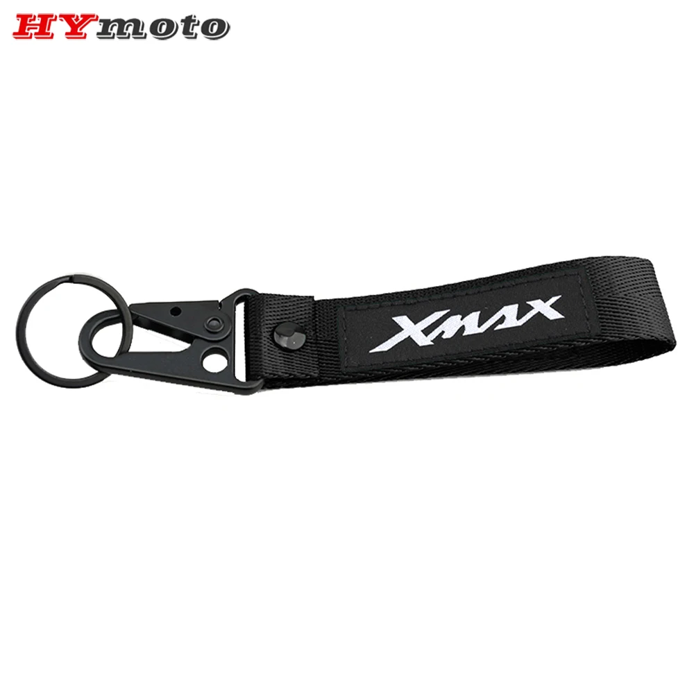 Newest Motorcycle CNC Accessories Double-Sided Embroidery Keychain Key Ring Chain Keyring For Yamaha Xmax X-MAX 125 250 300 400