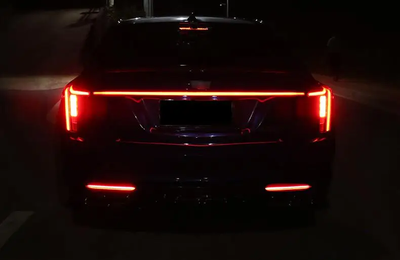 

LED Through trunk Tail For Cadillac CT5 2018 2019 2020 2021 Rear Lamp Streamer Through LED Turn Signal Width Light