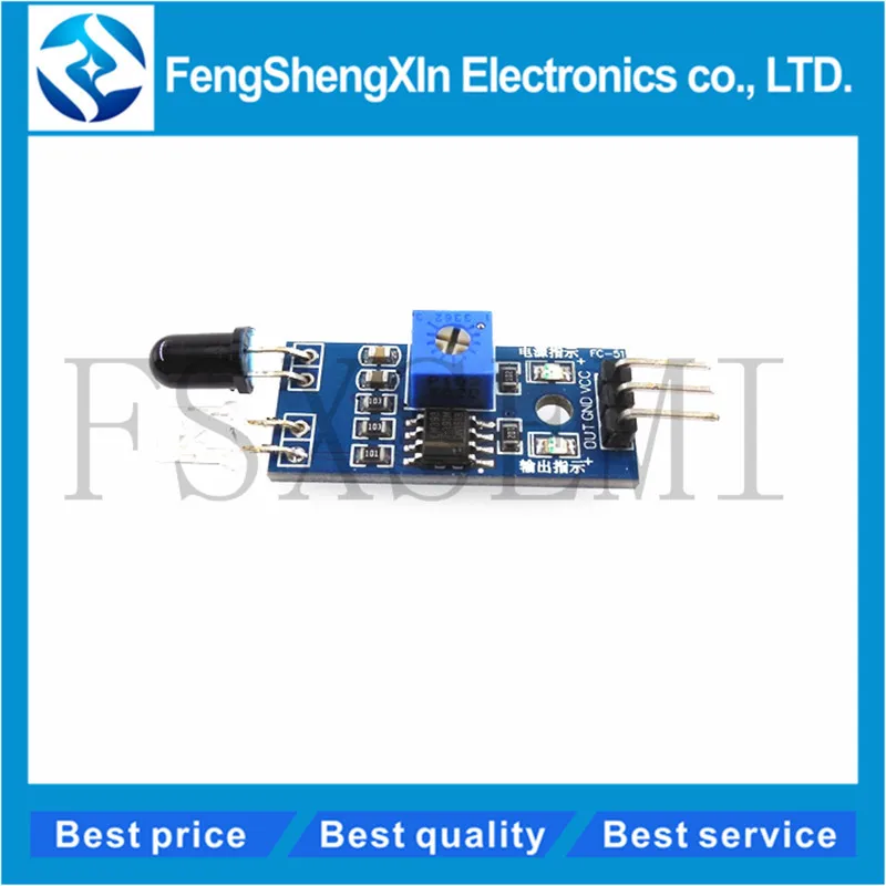 Picture 4: 5pcs LM393 Smart Car Robot Reflective Photoelectric 3pin IR Infrared Obstacle Avoidance Sensor Module for arduino Diy Kit