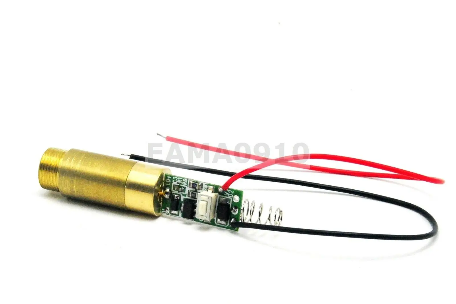 NEW 3.7-4.2V 650nm 200mW Red Laser Dot Diode Module Brass Lab/Industrial